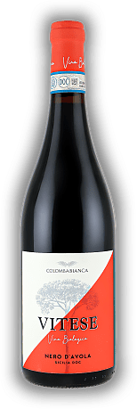 Colomba Bianca, Vitese, Nero d'Avola, DOC, Trocken, 2022, Sizilien  Colomba Bianca, Vitese, Nero d'Avola, DOC, Trocken, 2022, Sizilien  Einnehmend, fruchtig und harmonisch. Jahrgang 2022 - 0,75	 Liter - Vol 14%
