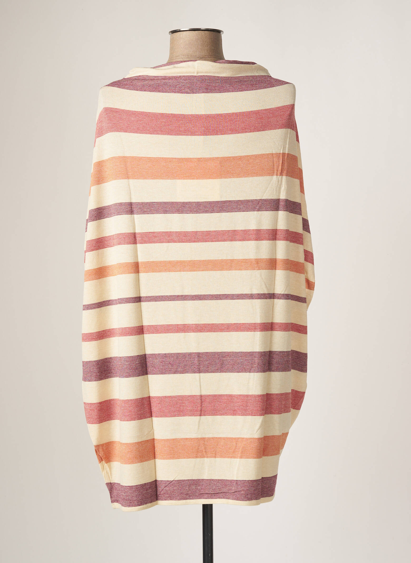 077 Tuniquemanchecourte Femme couleur beige