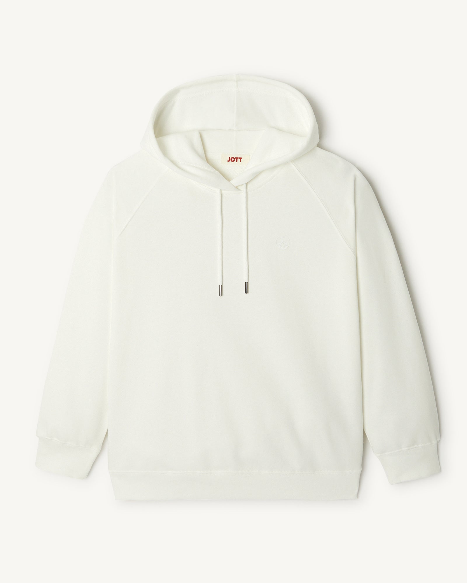 Sweat molleton à capuche femme en coton biologique Blanc Monteria