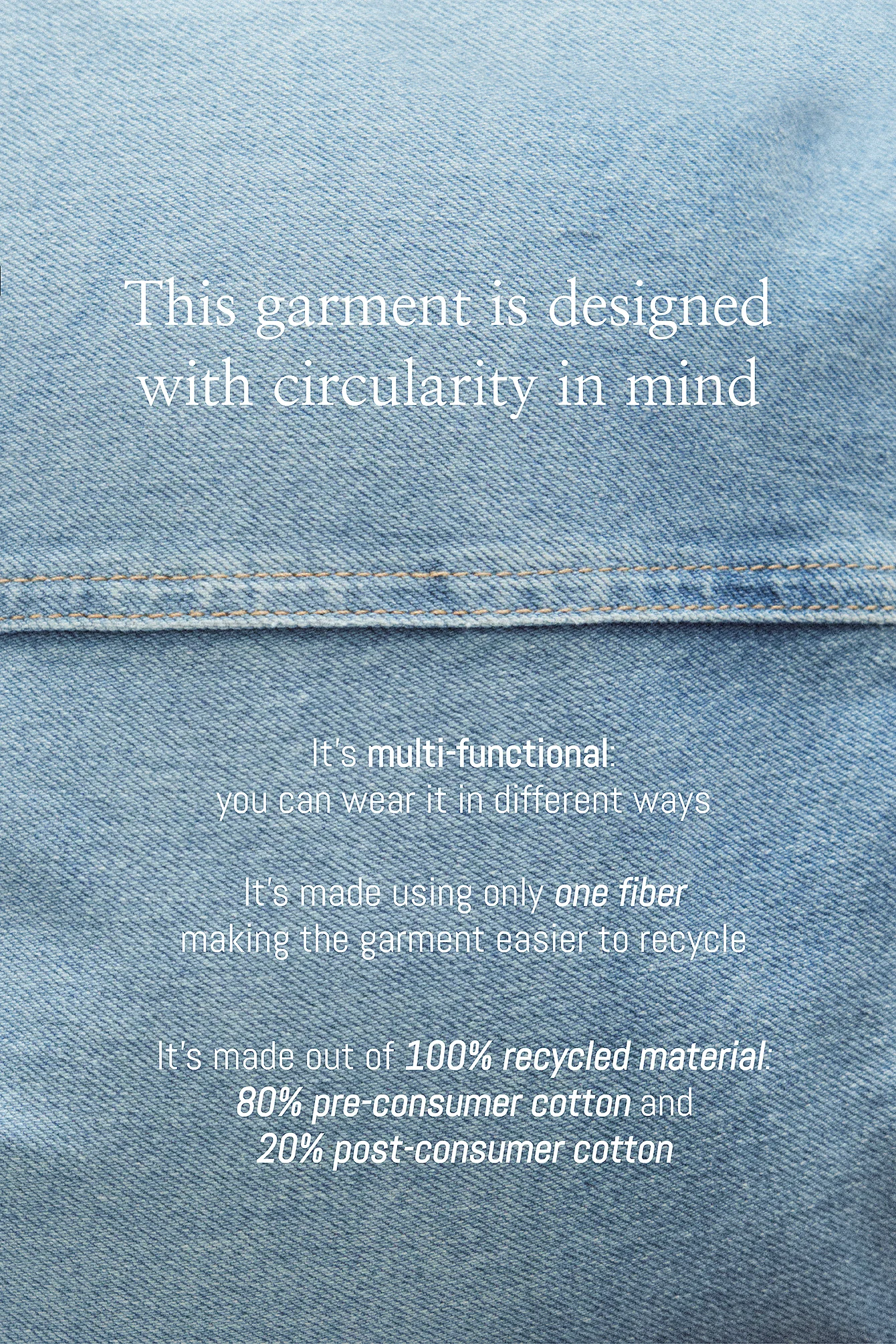 Recycelte Jeans