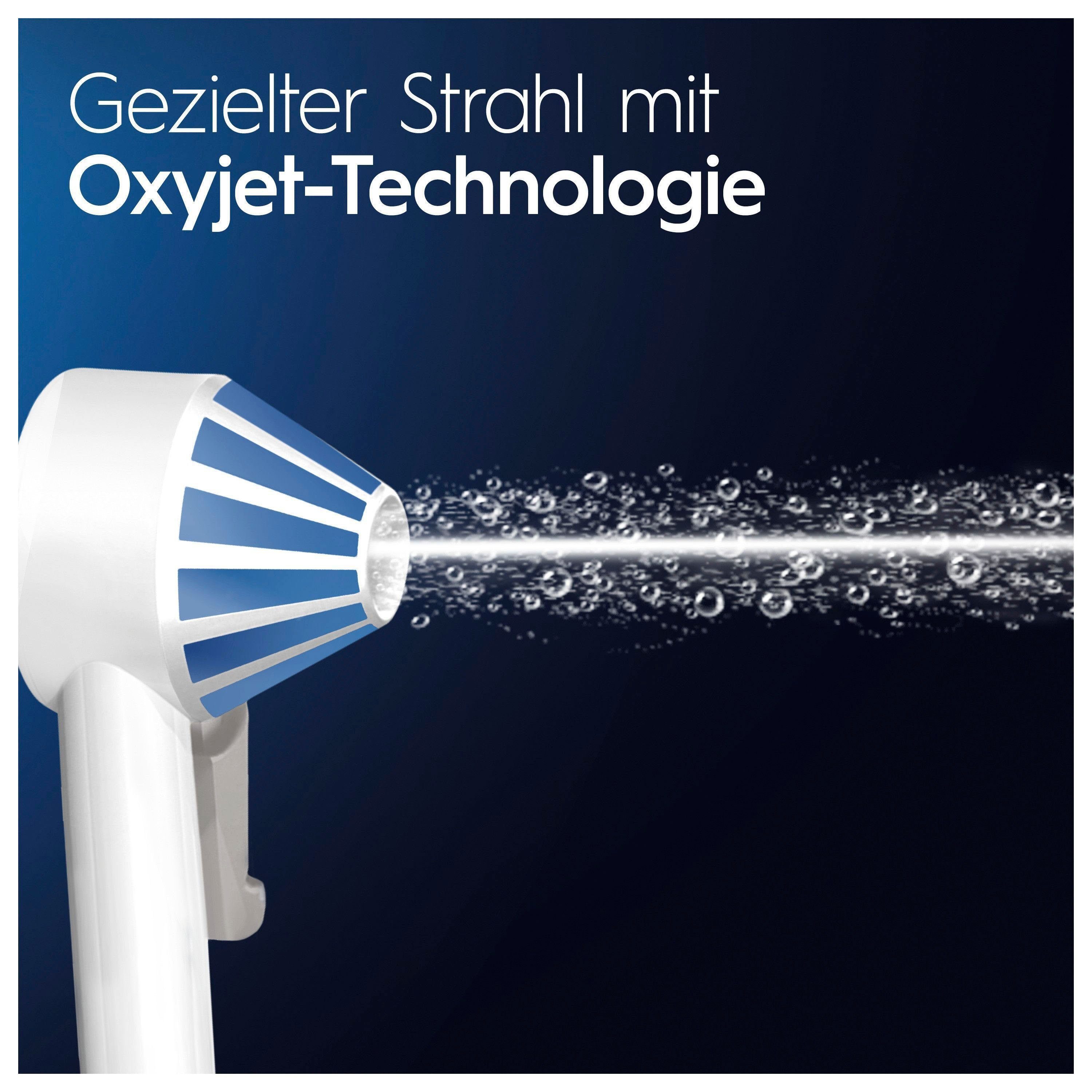 Oral-B Munddusche AquaCare 4, Aufsätze: 2 St., Kabellose mit Oxyjet-Technologie