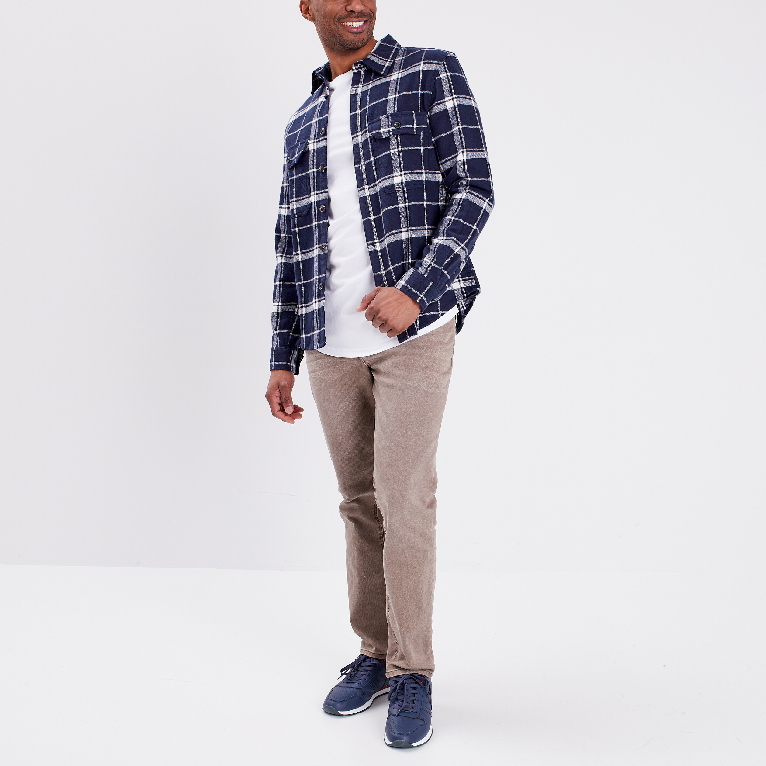 T-shirt manches courtes blanc homme | La Halle