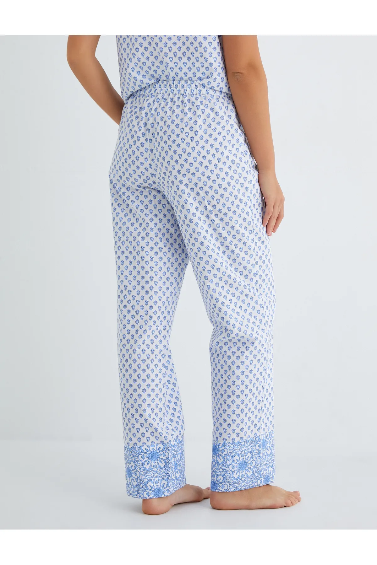 Koton  Pyjamahose aus Baumwolle mit geradem Bein und elastischem Bund