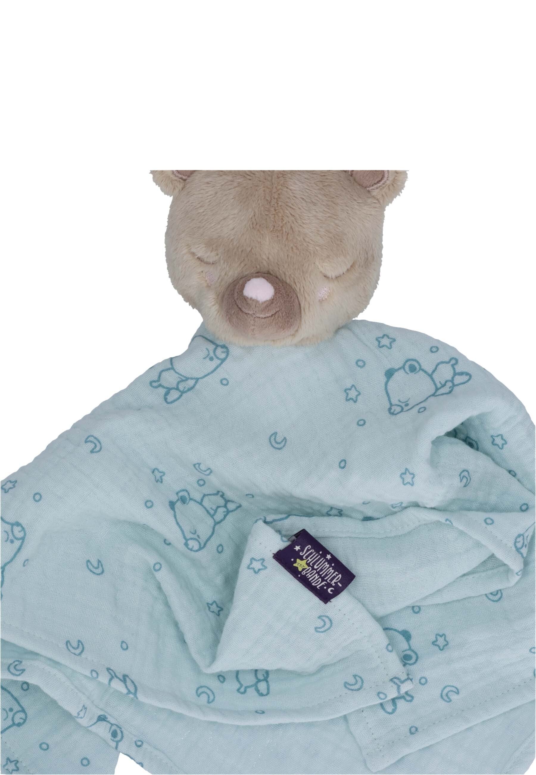 Kuscheltuch Kleiner Bär in Mint