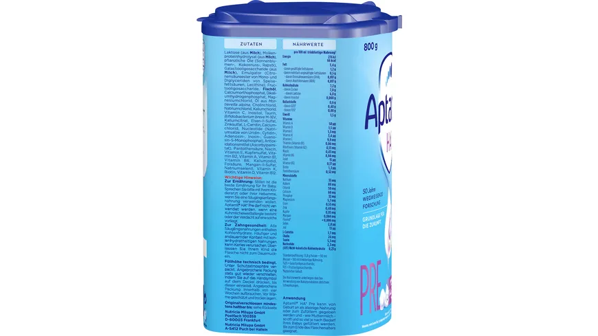 Aptamil HA Pre Hydrolysierte Anfangsnahrung 800 g