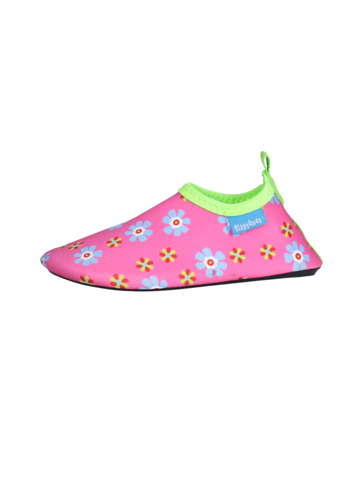 Playshoes Barfuß-Schuh Blumen in Pink günstig kaufen