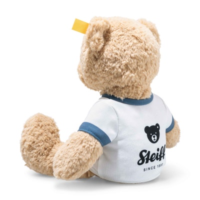 Museumsbär Ben mit Elefäntle T-Shirt, 30 cm, beige