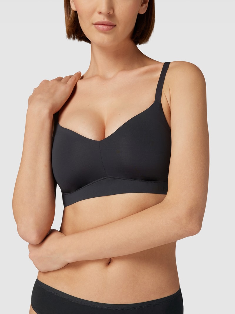 BH mit Label-Print Modell 'SMOOTH' in schwarz