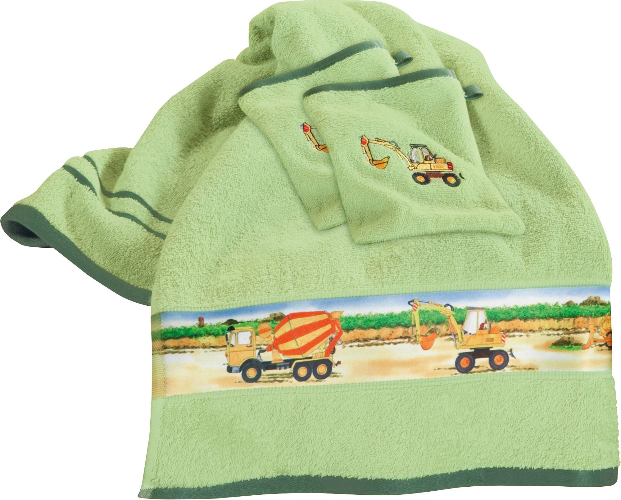 Erwin Müller Handtuch Set Kinder-Frottier-Set 3-tlg., Frottier, (3-tlg), Walk-Frottier Uni