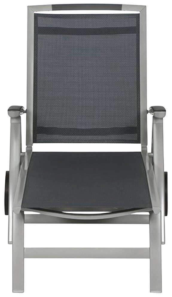 sieger EXKLUSIV Gartenliege Trento, Aluminium/Textil, verstellbar