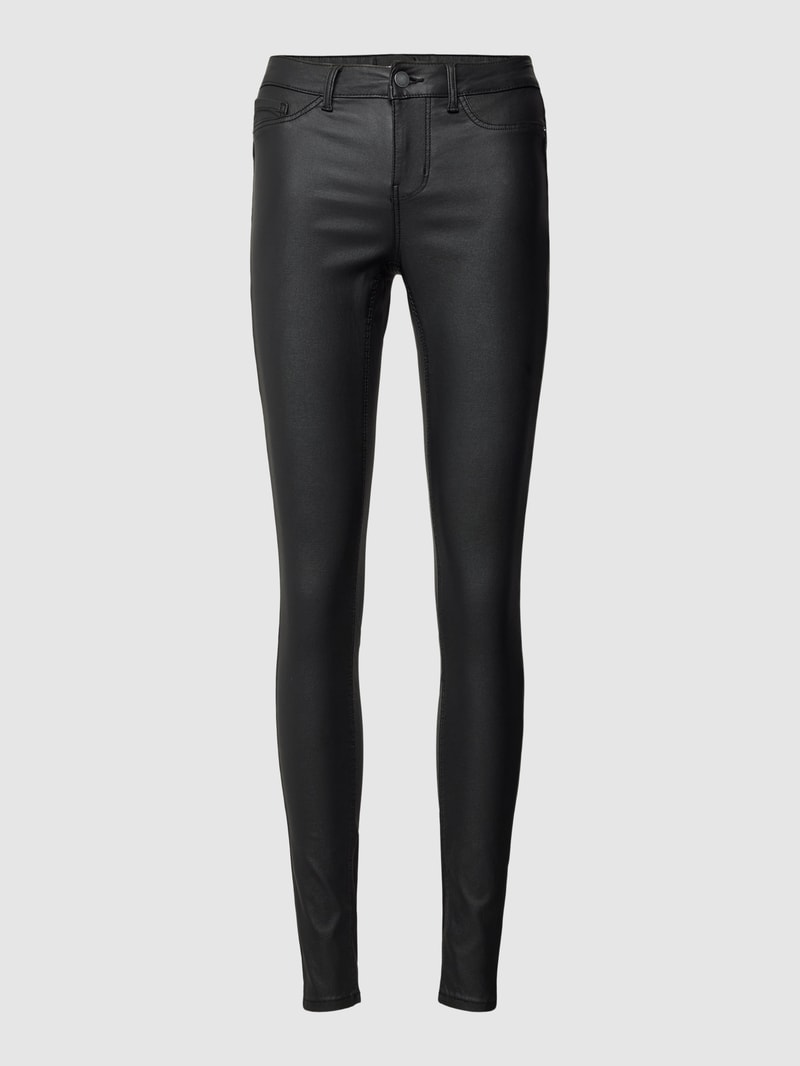 Jeans in unifarbenem Design Modell 'SHAPE-UP PARO' in schwarz