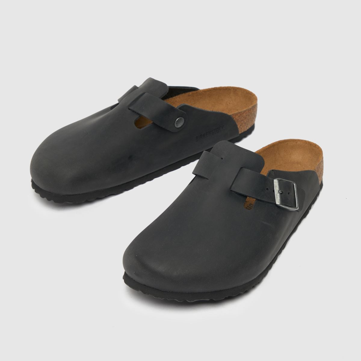 BIRKENSTOCK – Boston – Svarta sandaler med träskor