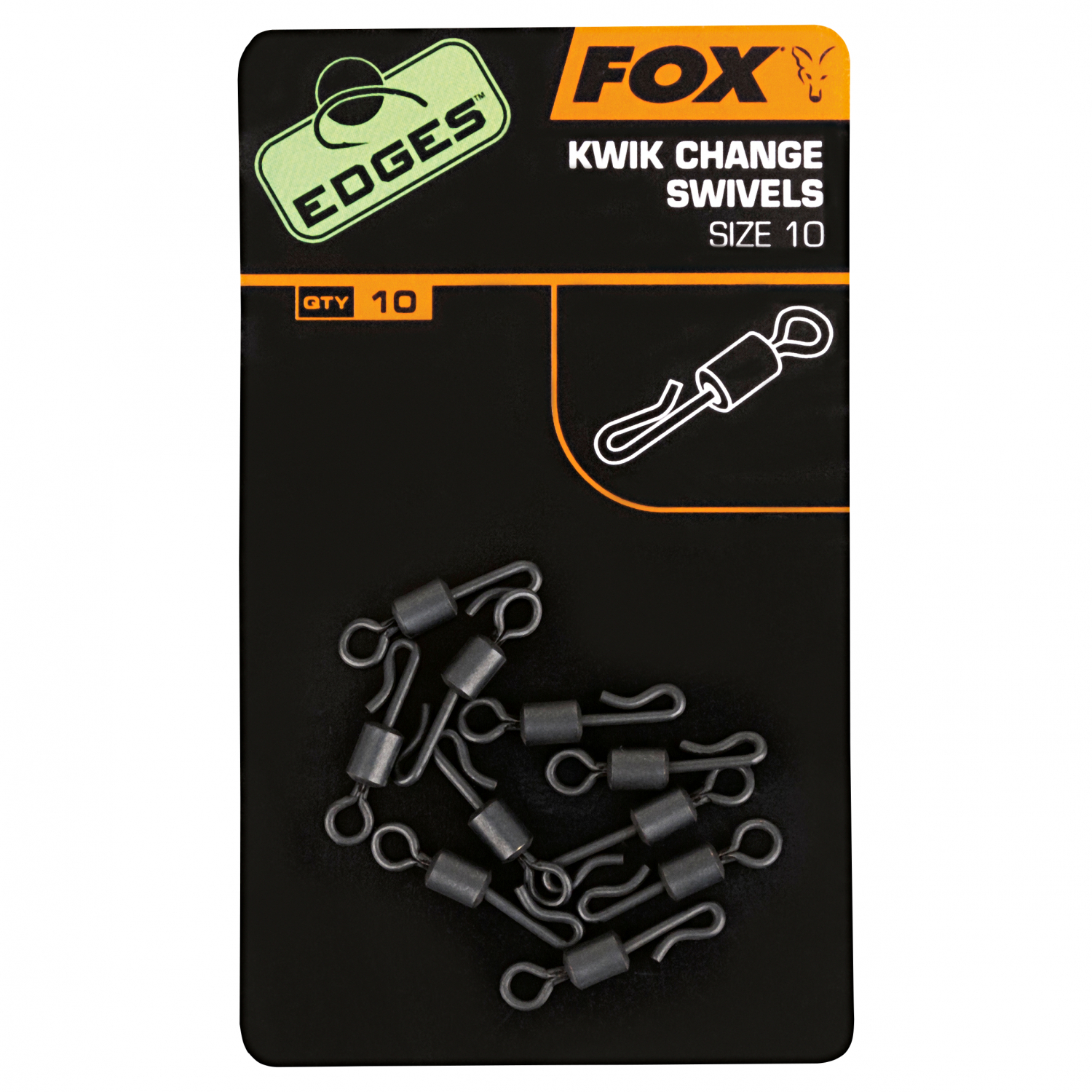 Fox Carp Wirbel Kwik Change Swivels (Gr.10)