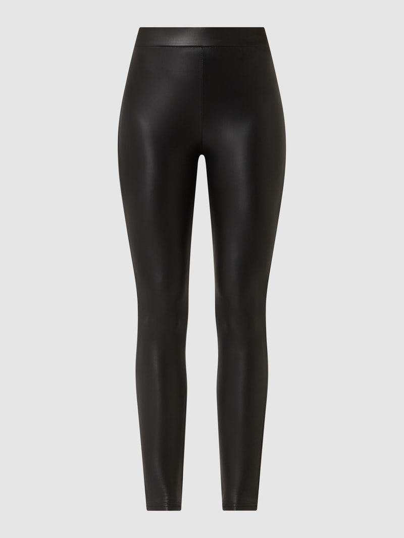 Leggings in Leder-Optik Modell 'Cool' in schwarz