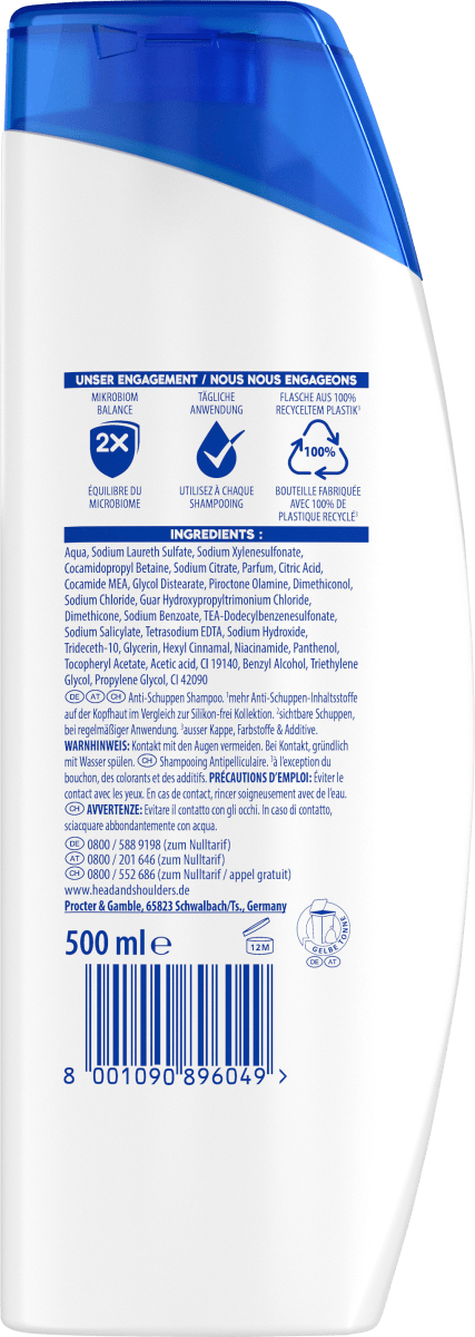 Shampoo Anti-Schuppen Apple Fresh, 500 ml