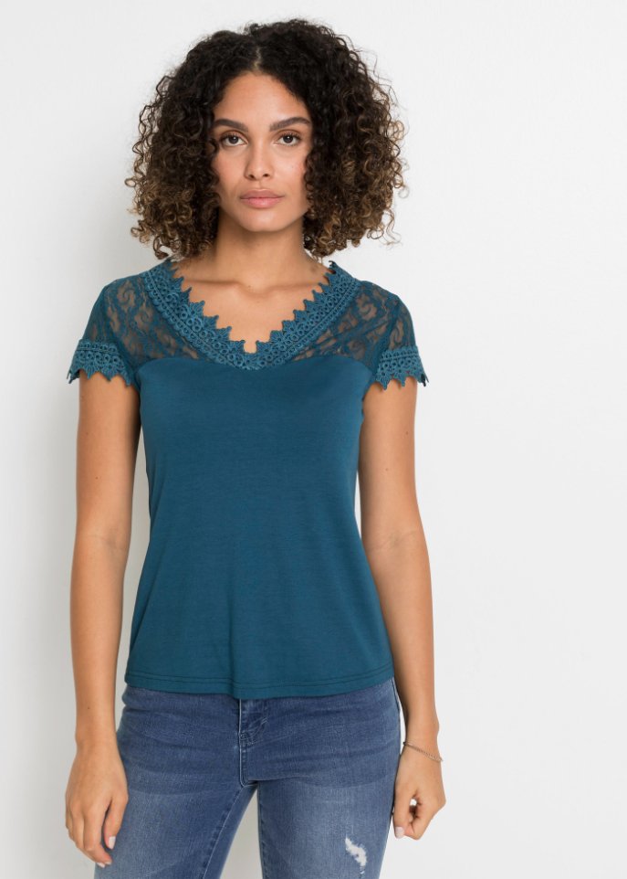 Shirt mit Spitze
