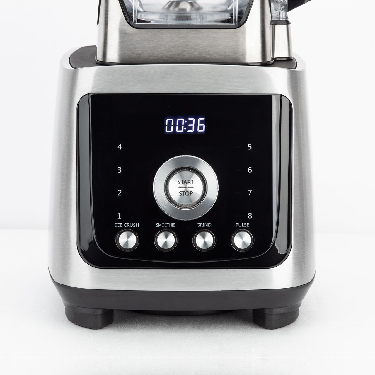 H.Koenig Standmixer Power  MXH880 2000W - 2l - LED-Display - silberfarben/schwarz