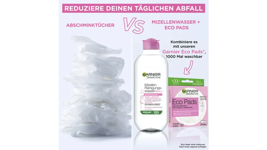 Garnier Skin Aktive Mizellen Reinigungswasser All-in-1 für normale Haut 400 ml