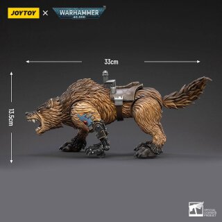 Warhammer 40k Actionfigur 1/18 Space Wolves Thunderwolf Cavalry Bjane