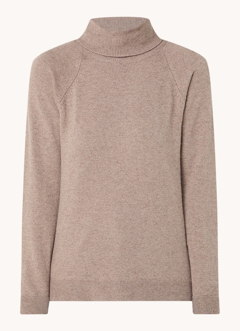 Maglione a collo alto Benetton in maglia fine misto cashmere