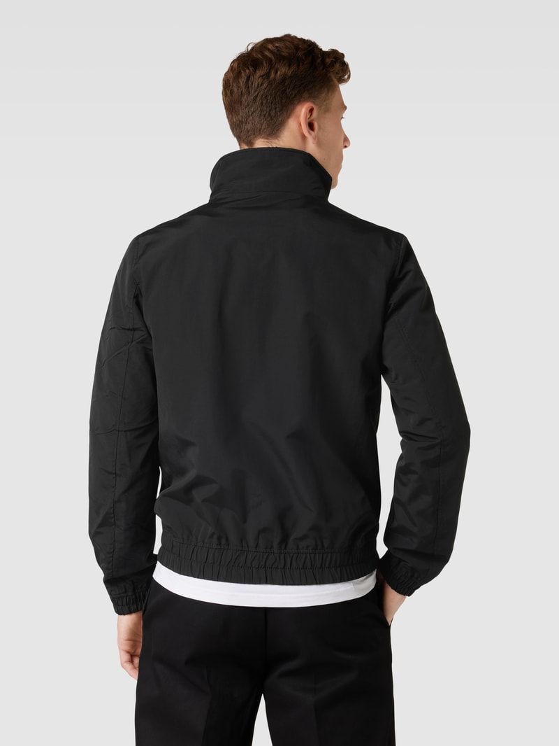 Jacke mit Stehkragen in schwarz