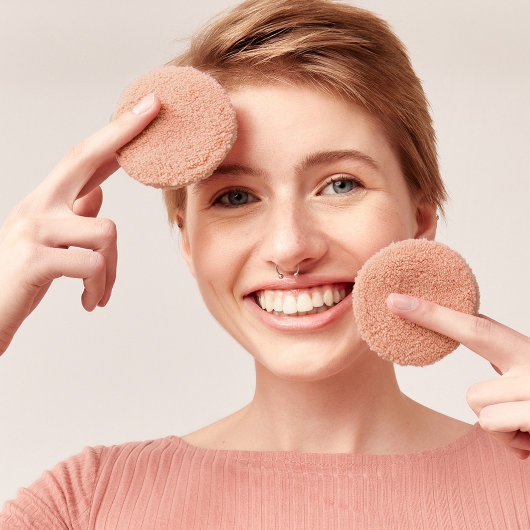 GLOV Pads voor alle huidtypen, vezelcomposiet, 4-pack