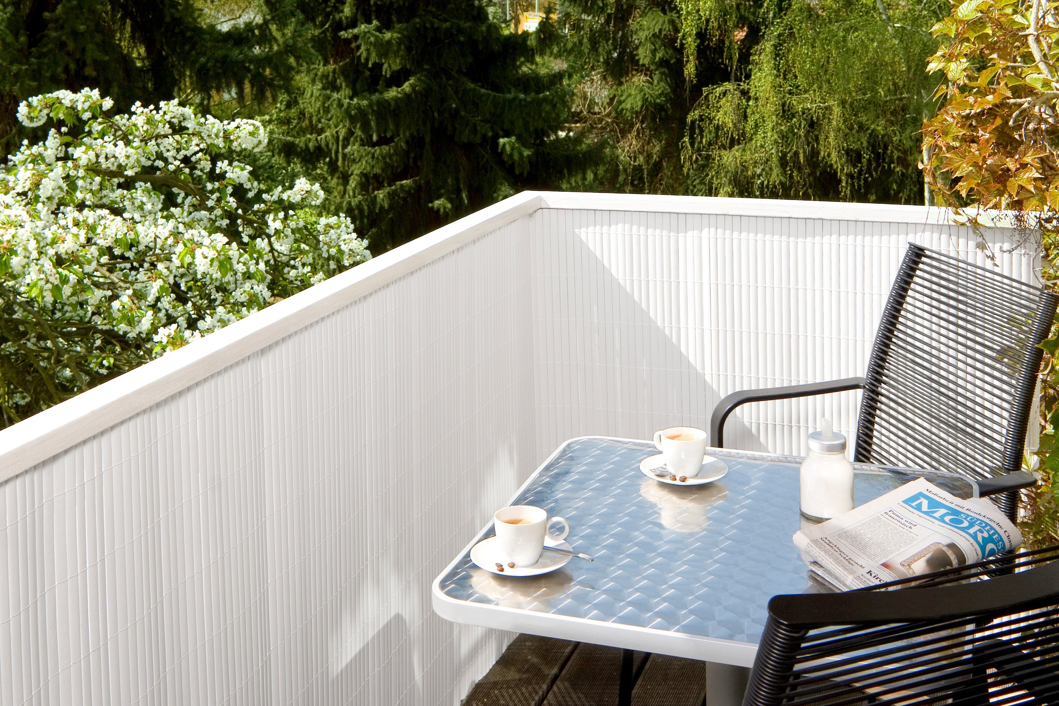 NOOR Balkonsichtschutz BxH: 300x90 cm, weiß