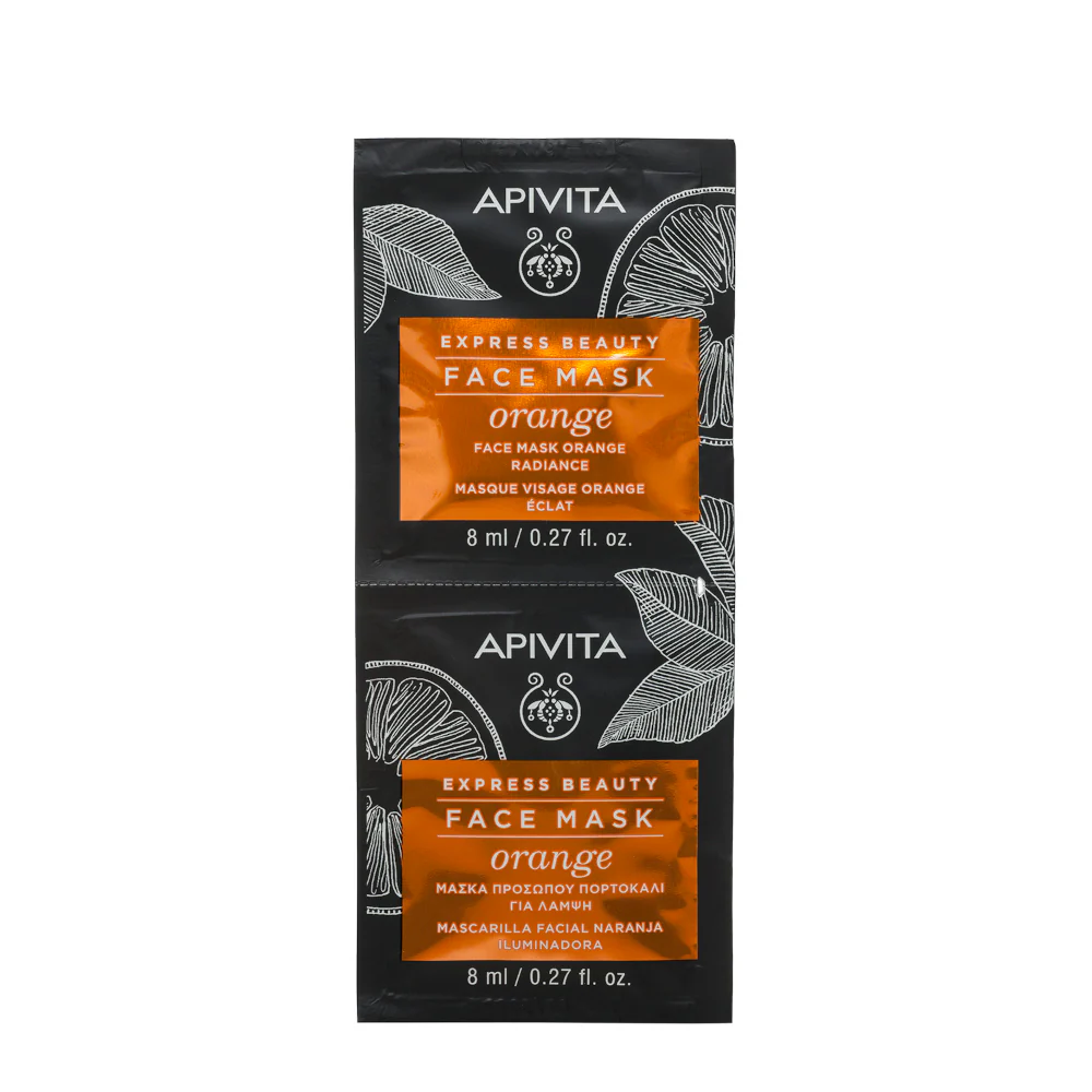 Express Beauty - Mascarilla facial iluminadora con naranja - Mascarilla facial iluminadora