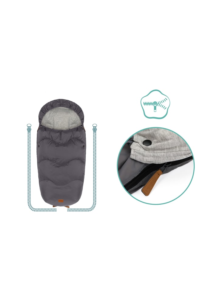 fillikid Winterfußsack Lawu Exklusiv in Grau günstig kaufen onesize