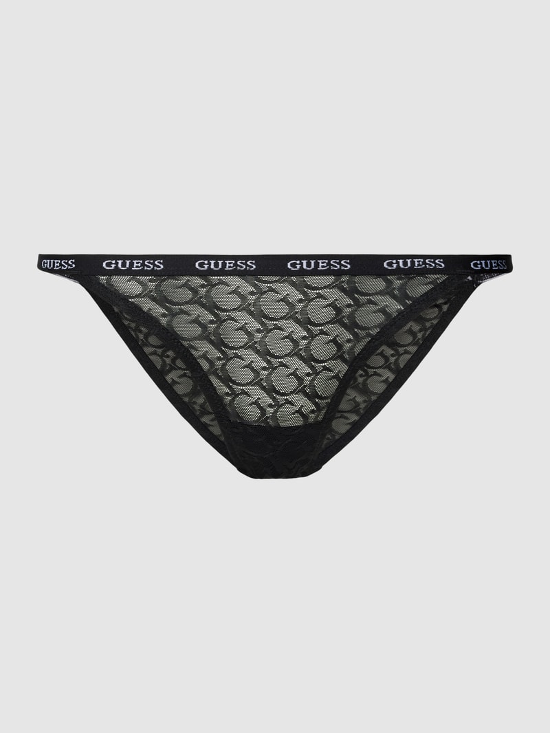 String in semitransparentem Design Modell 'EDYTHA' in schwarz