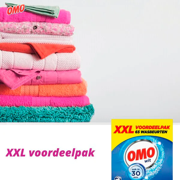 Omo White XXL Washing Powder 3835g, 65 washes