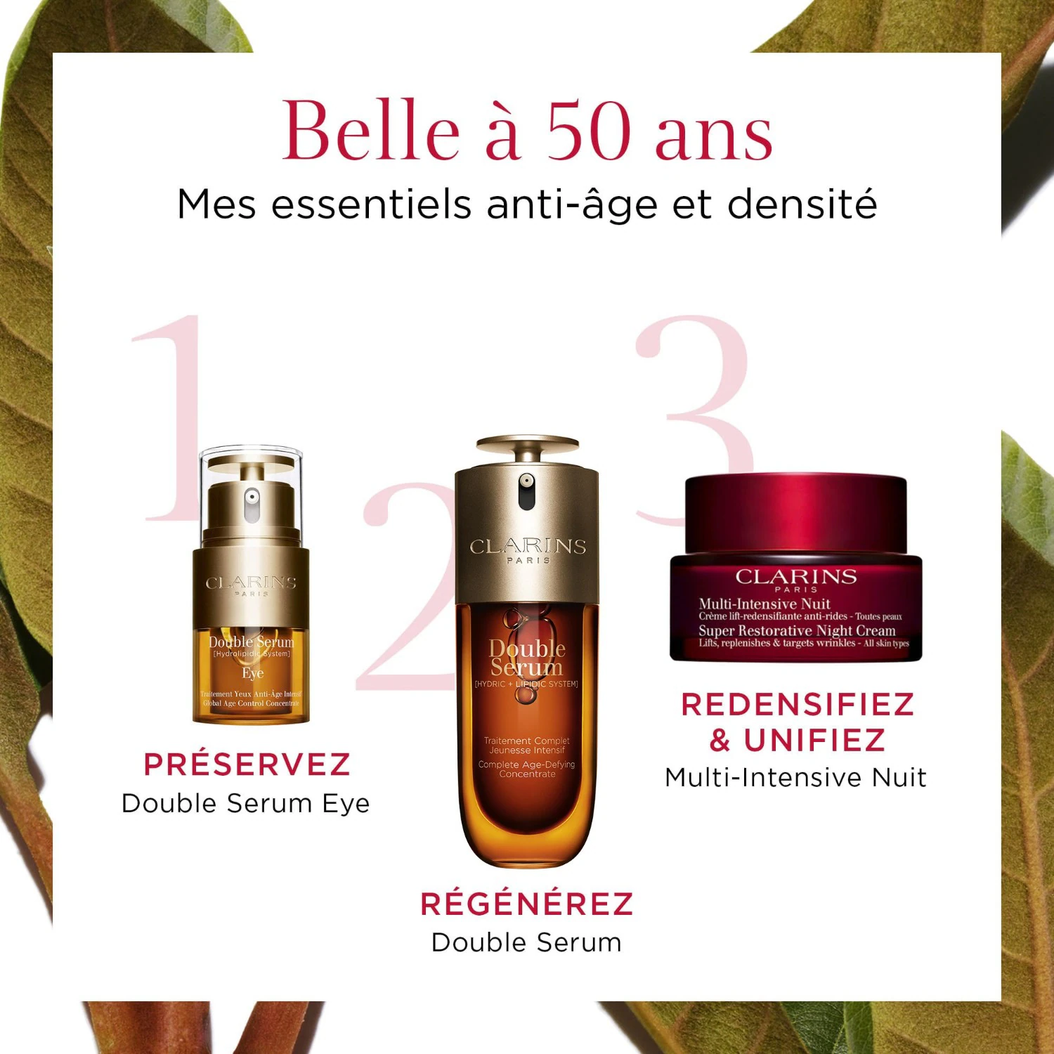 Clarins Creme Antirrugas Redensificador Noturno - Todos os tipos de pele