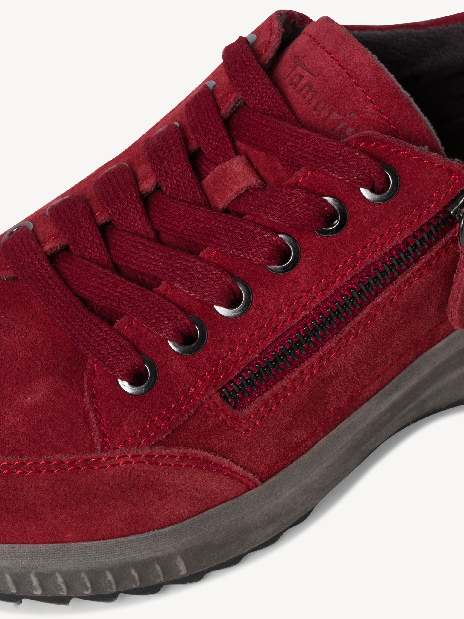 Derbie en cuir - rouge