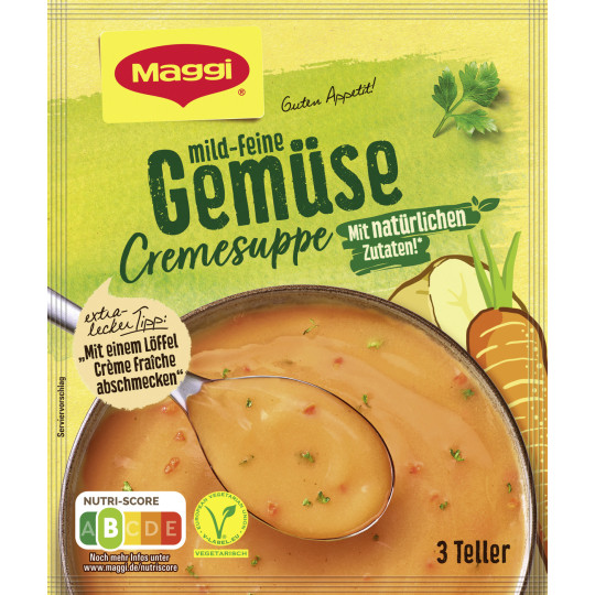 Maggi Guten Appetit Mild-Feine Gemüse Cremesuppe für 750ML