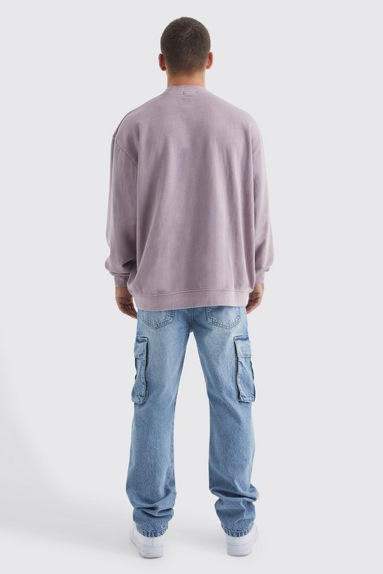 Lockere Cargo-Jeans