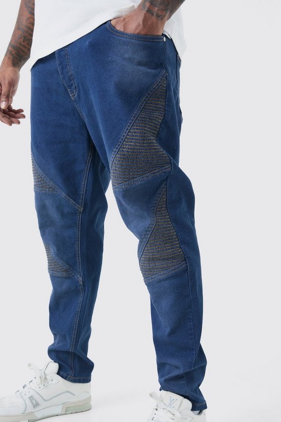 Plus Stretch Skinny Bikerjeans