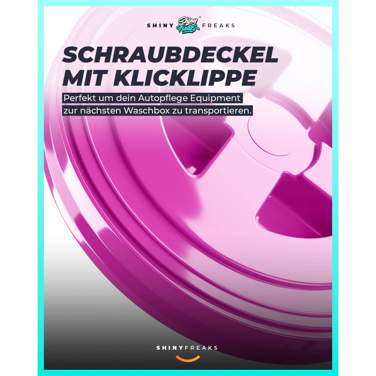 chemicalworkz Performance Buckets Wascheimer mit Deckel pink 5GAL