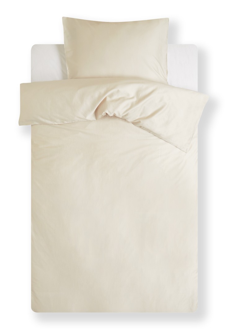 Set de lenjerie de pat Yumeko din satin de bumbac organic cu 300 de fire - cu fețe de pernă incluse.