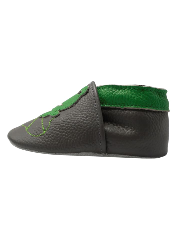 Yalion Leder-Krabbelschuhe 