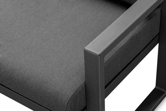 Konsimo Loungesofa FRENA Gartensofa 2, UV-Beständigkeit, rostbeständig, schmutzabweisende Eigenschaften