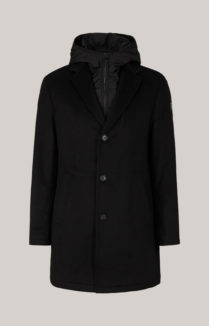 Cornflower-Mantel Mailor in Schwarz