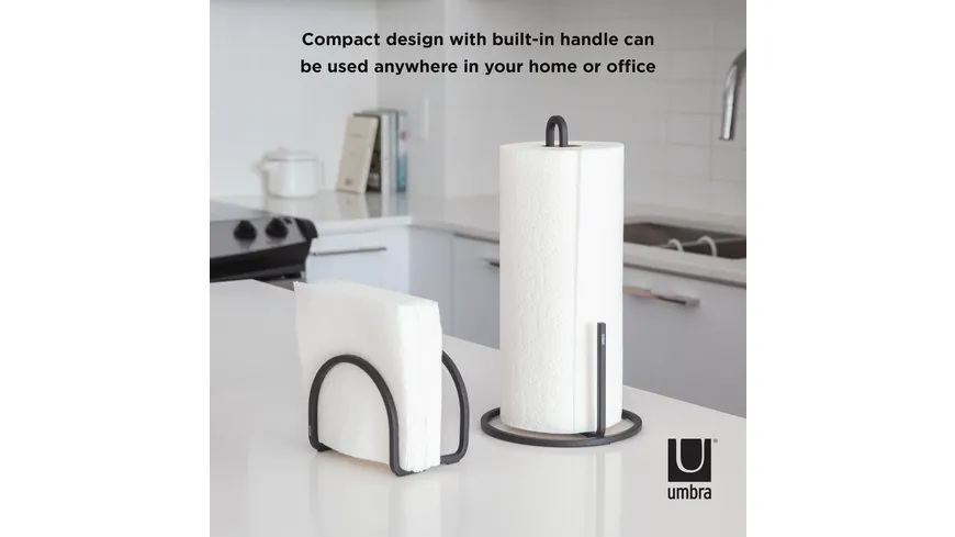 umbra Squire Küchenrollenhalter schwarz