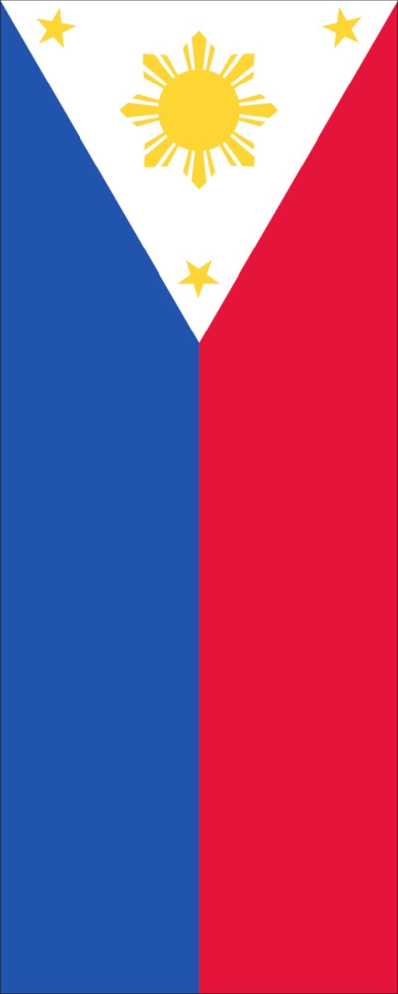 flaggenmeer Flagge Flagge Philippinen 110 g/m² Hochformat