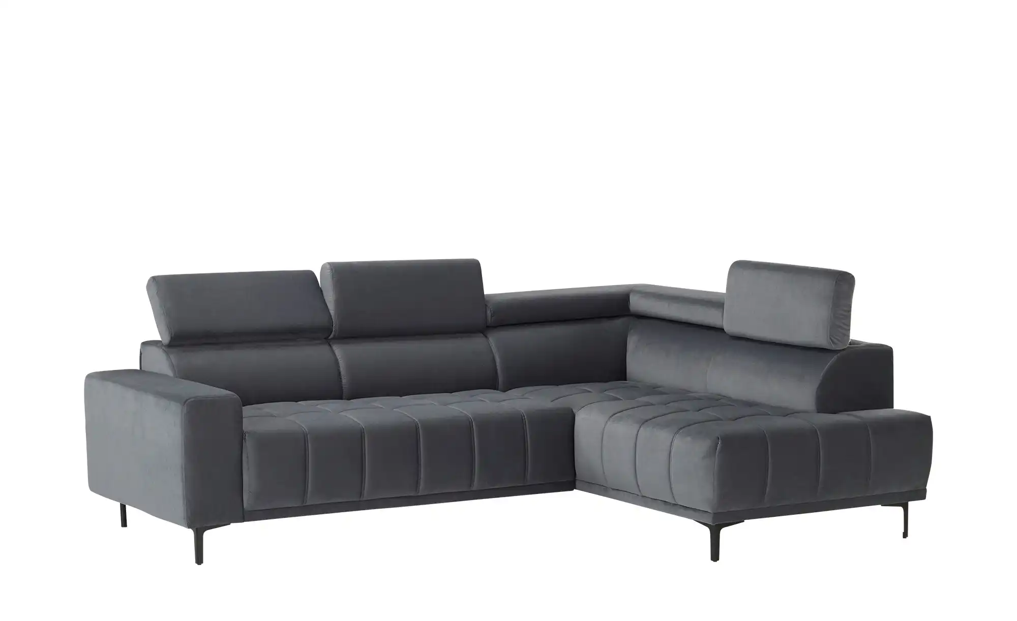 Primo Ecksofa aus Mikrofaser Carrara