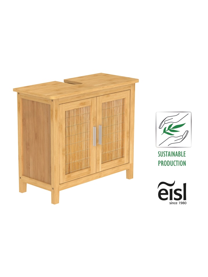 eisl since 1980 Bambus Waschbeckenunterschrank in Hellnatur - (H) 60 cm x (B) 67 cm günstig kaufen onesize