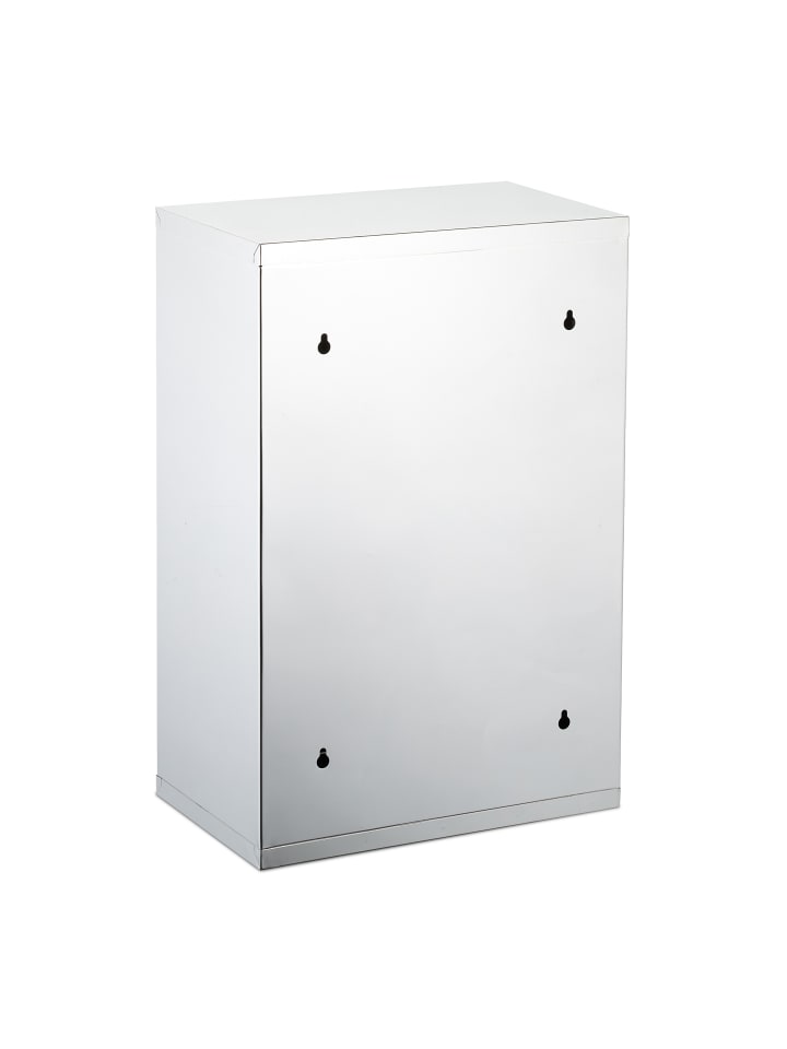 relaxdays Medizinschrank in Silber - (B)30 x (H)45 x (T)18 cm günstig kaufen onesize