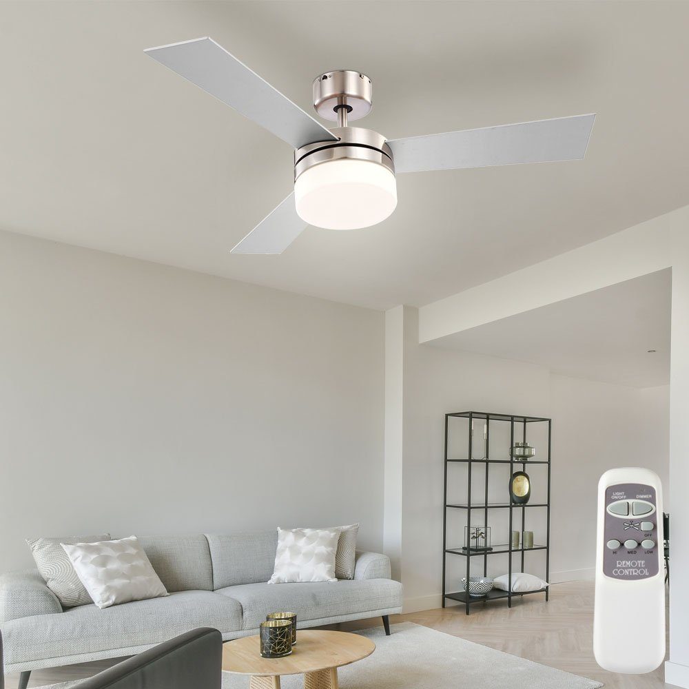etc-shop Deckenventilator, Deckenventilator mit Fernbedienung 3 Stufen Vor-Rücklauf