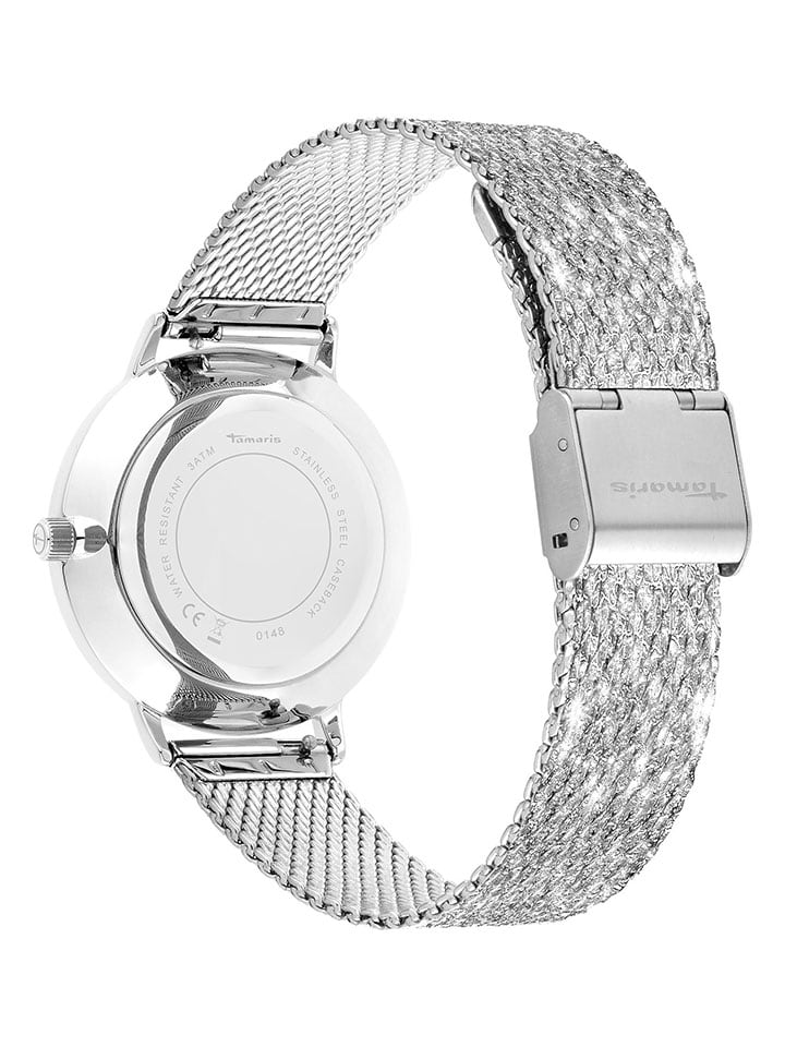 Tamaris Quarzuhr in Silber/ Weiß günstig kaufen onesize