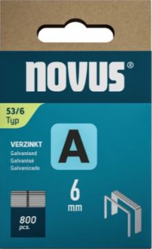 Novus 042-0776 Be plono sriegio A 53/6 mm (800 vnt.)