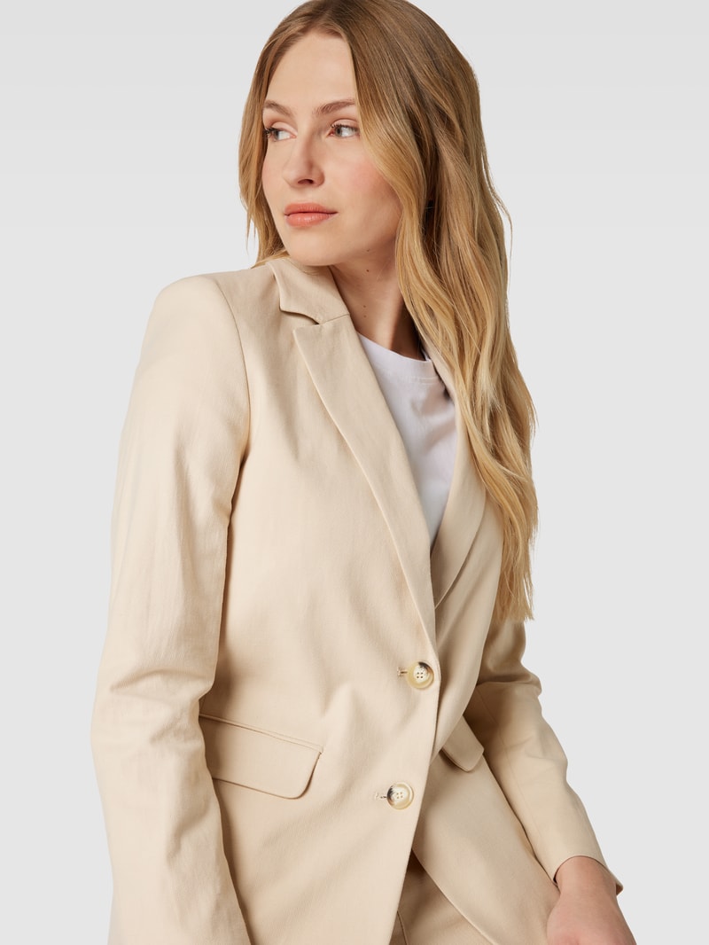 Blazer mit Reverskragen in sand